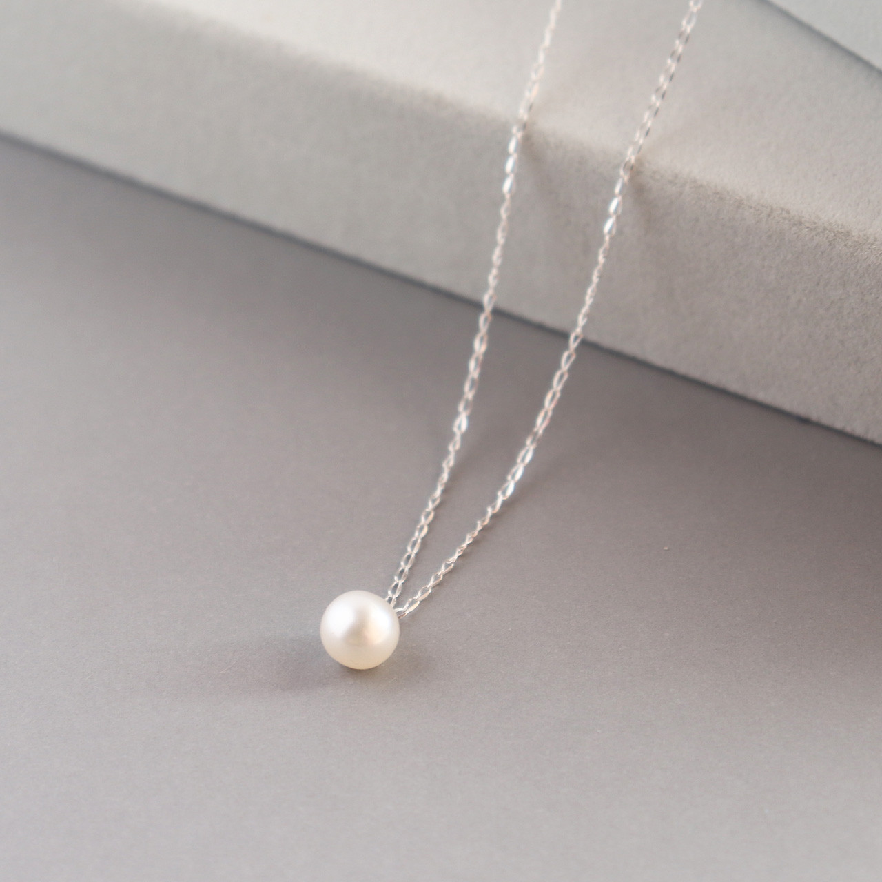 淡水パールの1粒ネックレス【Silver925】