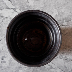 6.5号燻し金彩掛分け鉢419　塊根植物　多肉植物　アガベ　盆栽　植木鉢　作家鉢　鉢台　沖縄 5枚目の画像