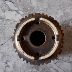 6.5号燻し金彩掛分け鉢419　塊根植物　多肉植物　アガベ　盆栽　植木鉢　作家鉢　鉢台　沖縄 7枚目の画像