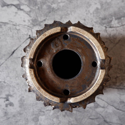 6号燻し金彩鉢420　塊根植物　多肉植物　アガベ　盆栽　植木鉢　作家鉢　鉢台　沖縄 7枚目の画像