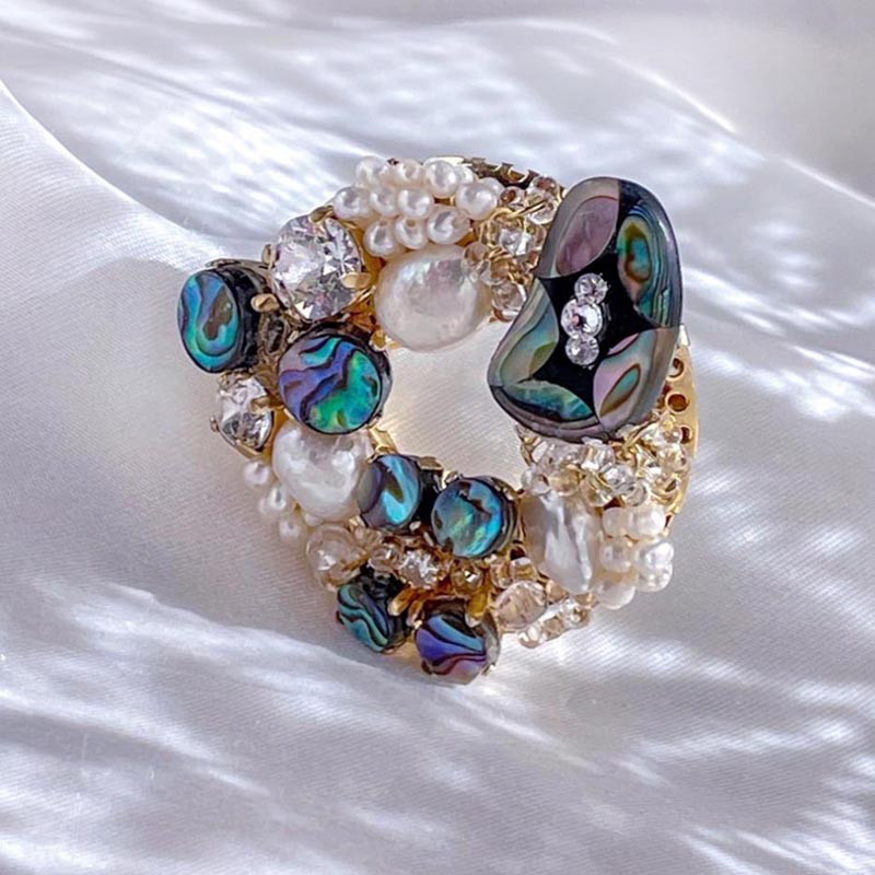 アバロンシェル フォーマル ブローチ 花 セレモニー パール 結婚式 お呼ばれ 卒業式 入学式 アンティーク ブローチ