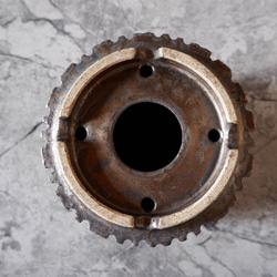 6.5号燻し金彩鉢421　塊根植物　多肉植物　アガベ　盆栽　植木鉢　作家鉢　鉢台　沖縄 7枚目の画像