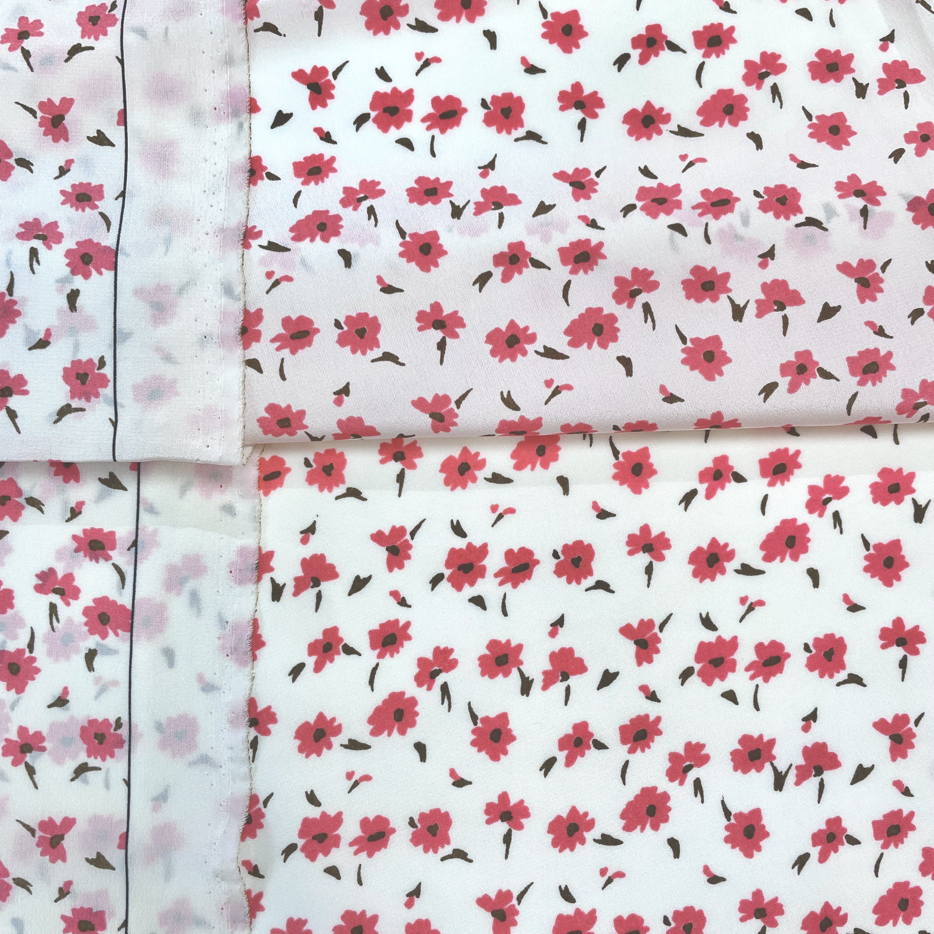 SALE＆送料無料【1カットのみ】イタリア製小花柄シルクプリント