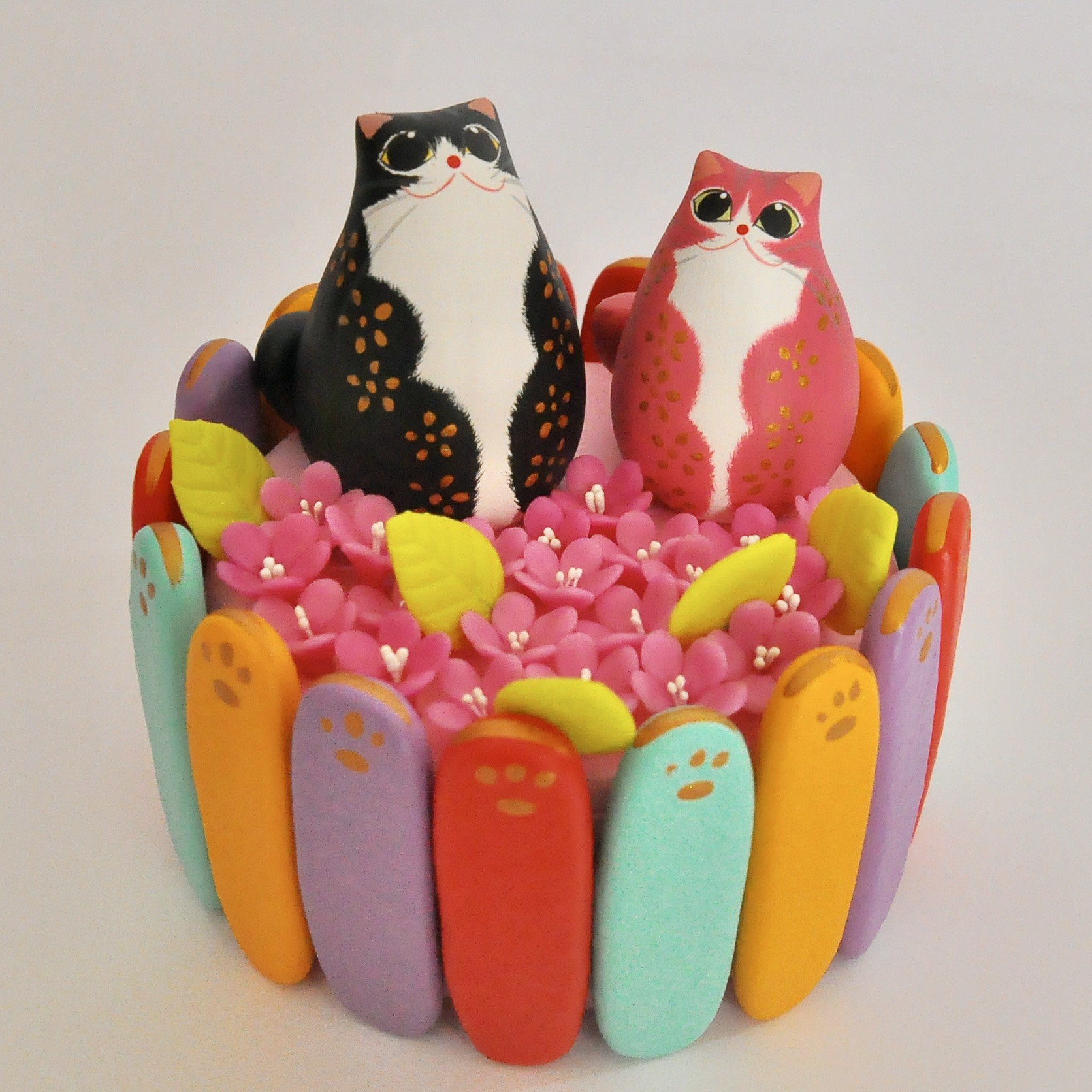 お雛様ケーキ（ローズピンク雛）