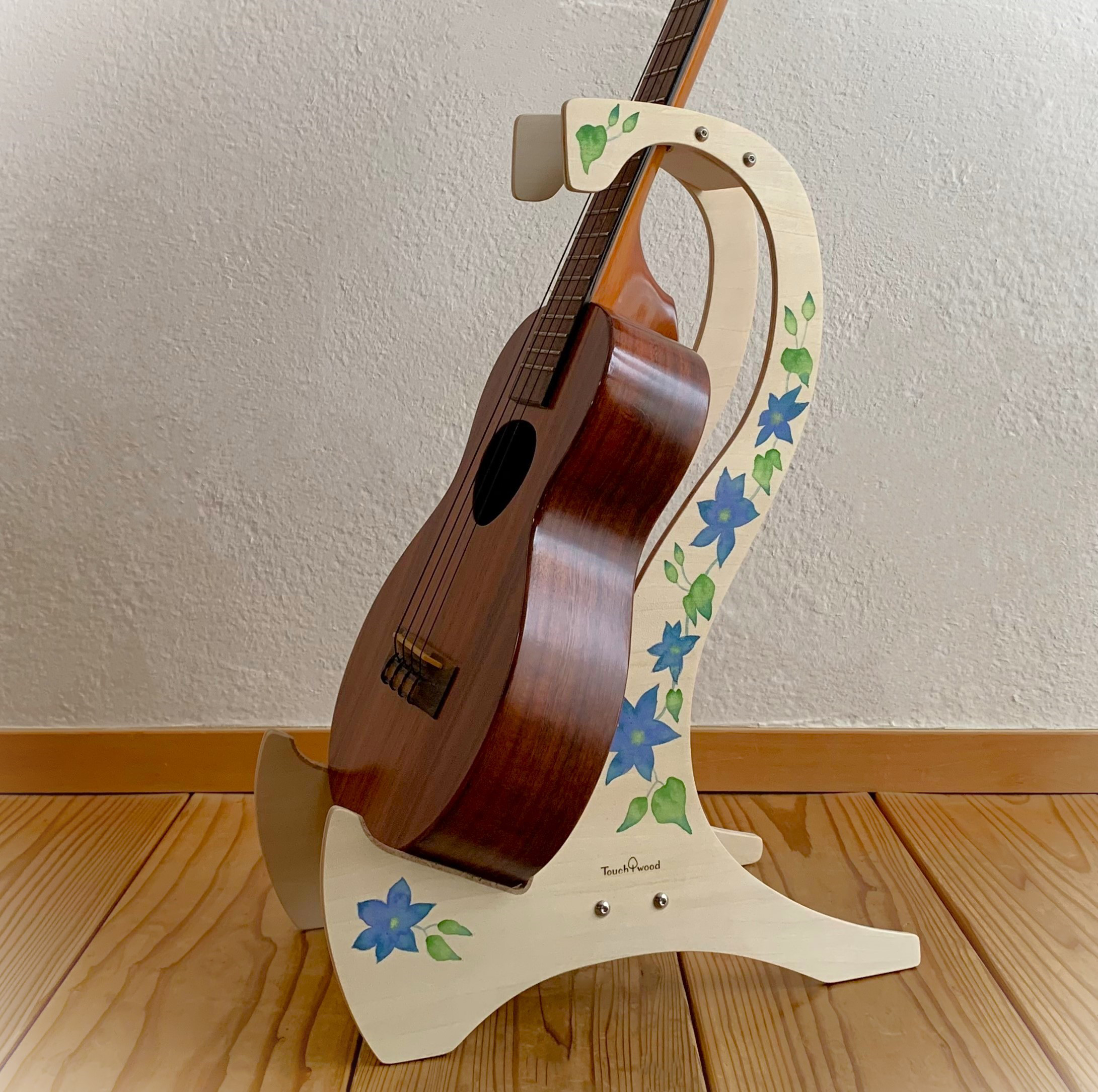 【受注生産】ウクレレスタンド ・クレマチス（ブルー）