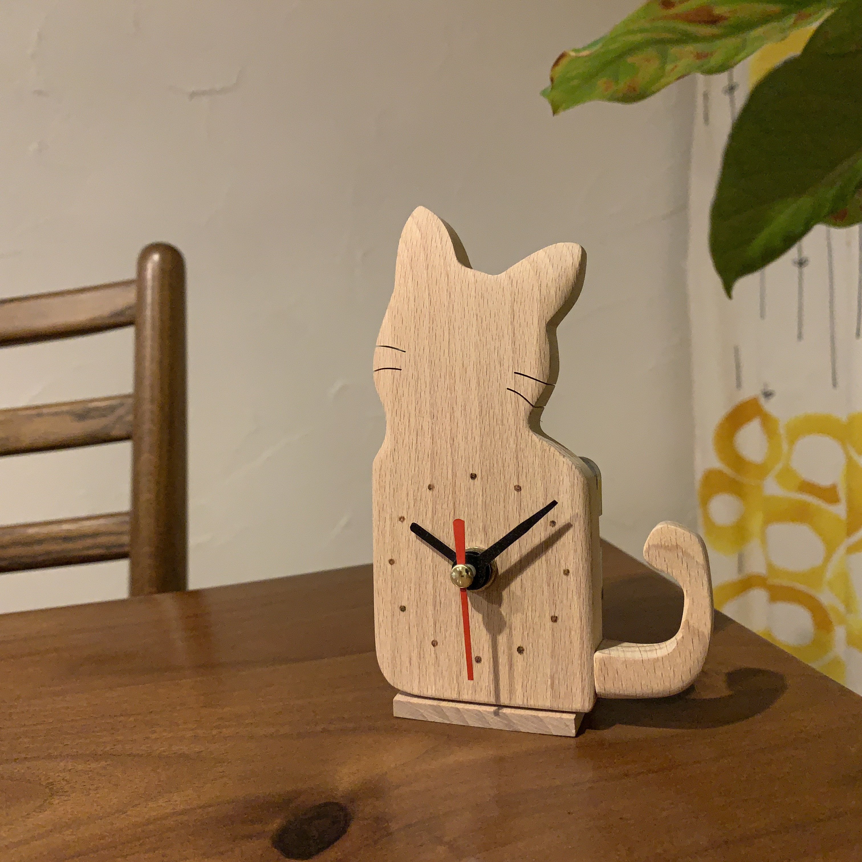 【受注生産】ねこ時計