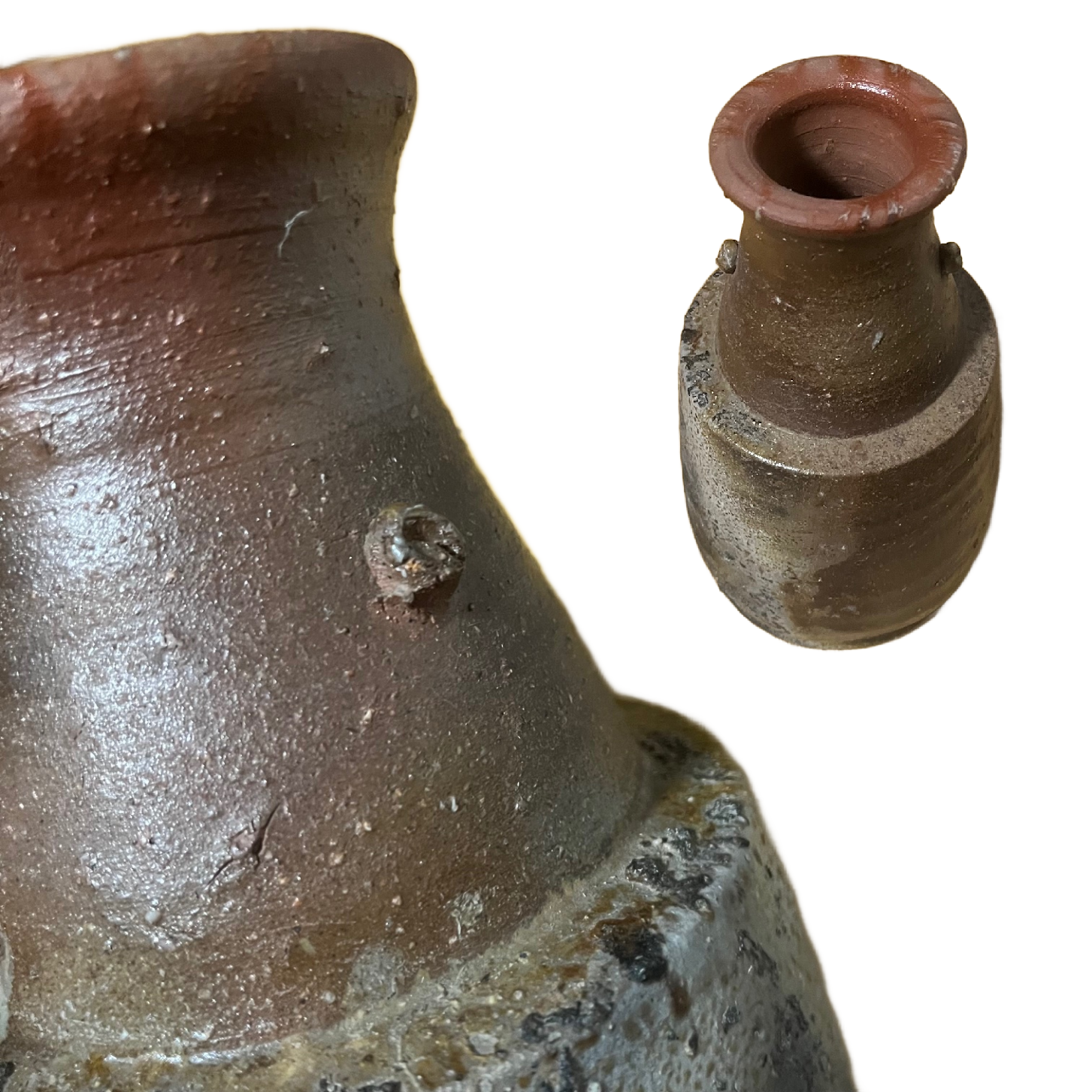 備前 西川政美作 花入 陶印有保証