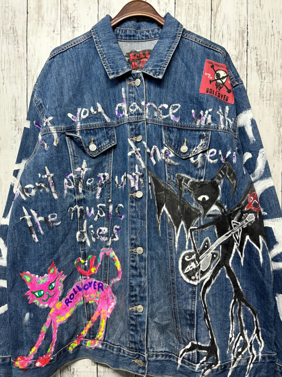 ROLLOVER リメイクデニムジャケット ペイント SW3-41