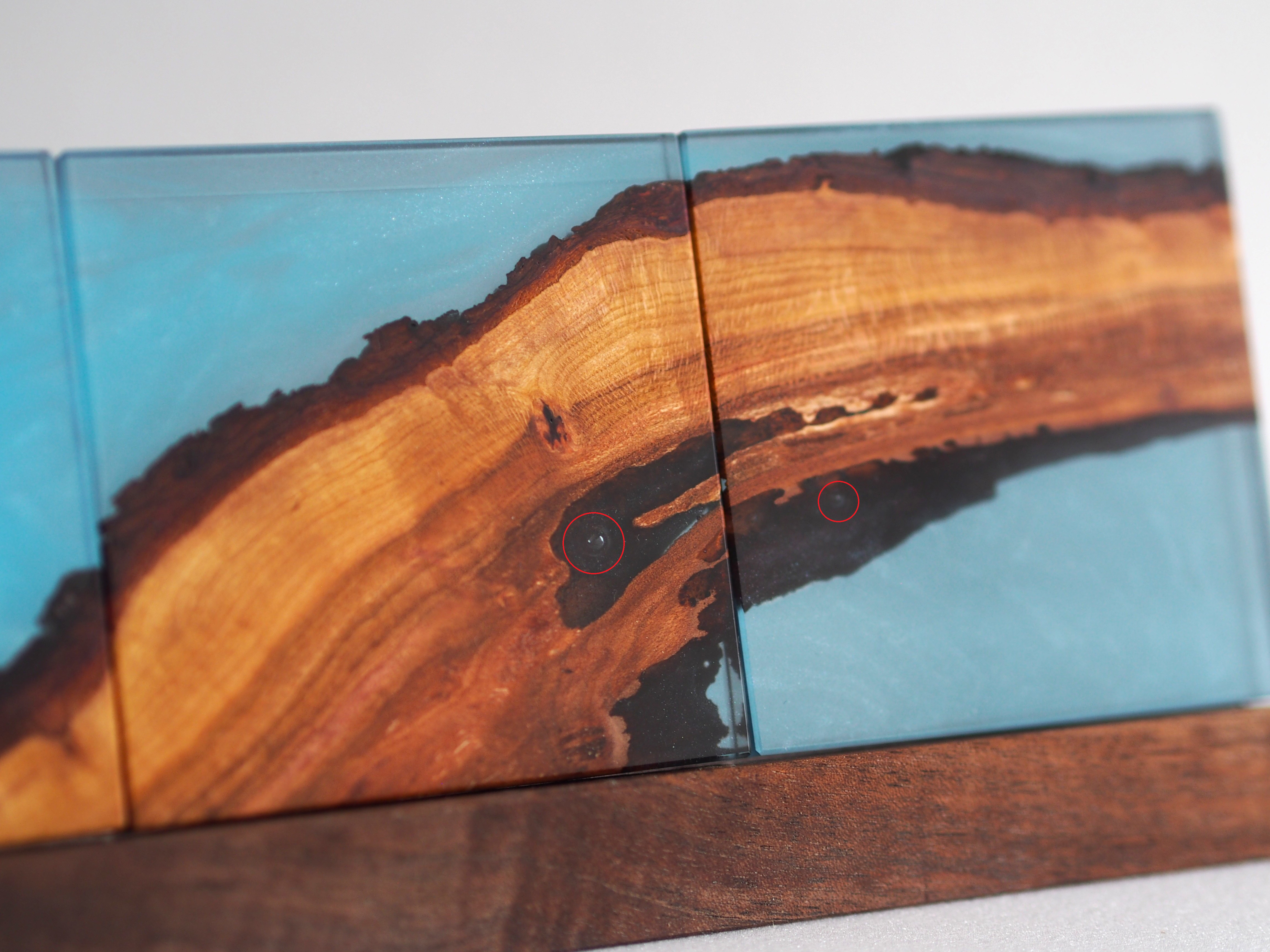 梅の木レジンアートコースター②