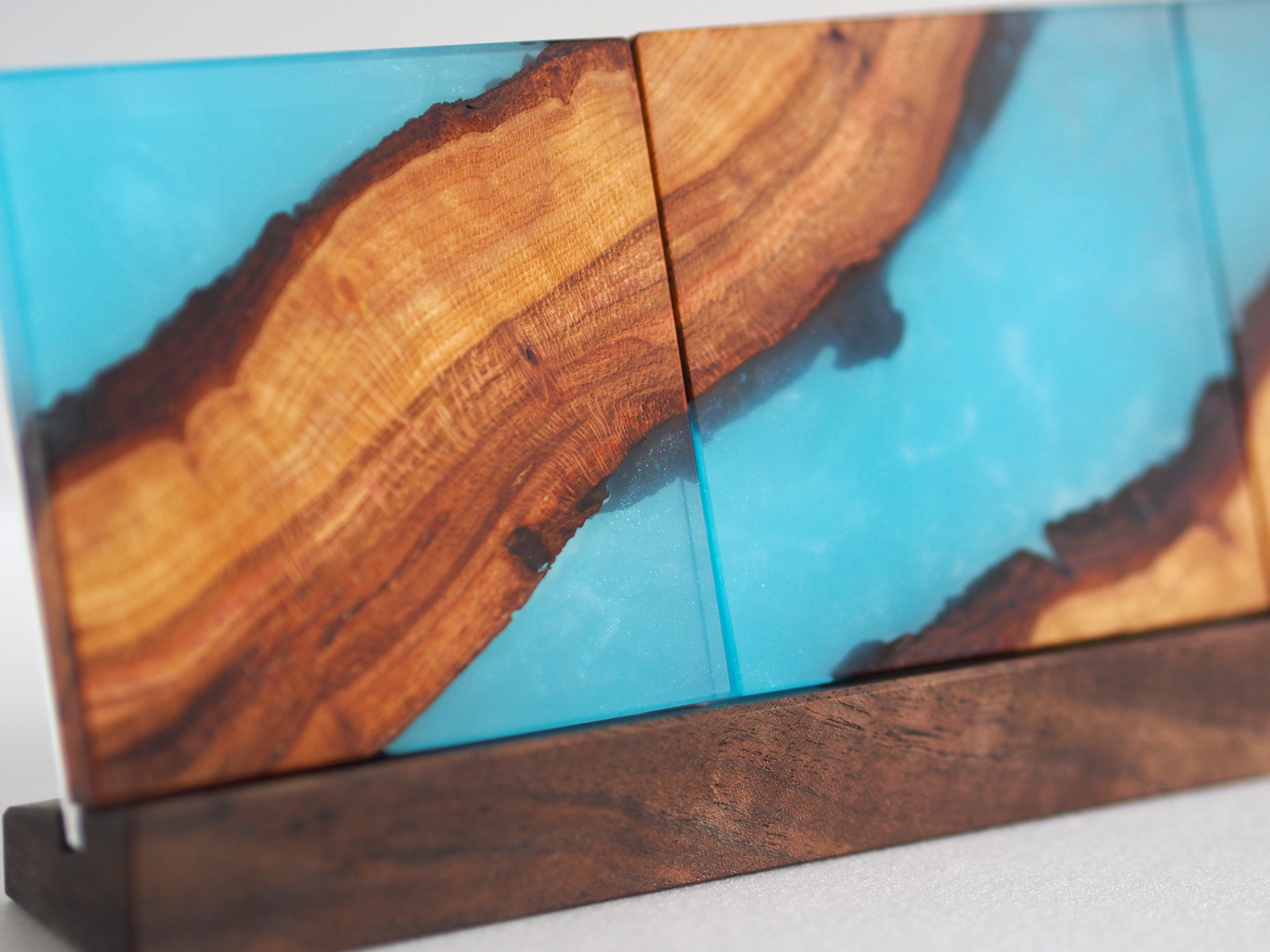 梅の木レジンアートコースター②