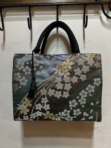 帯リメイク　トート　山桜