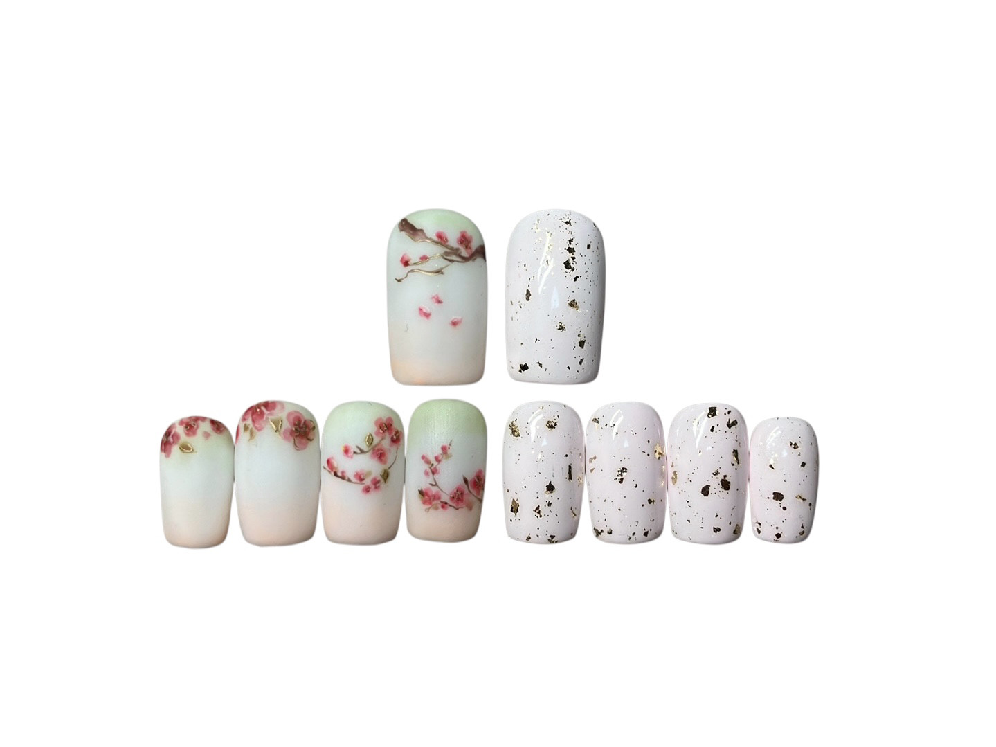 春を待たず、開く梅nail