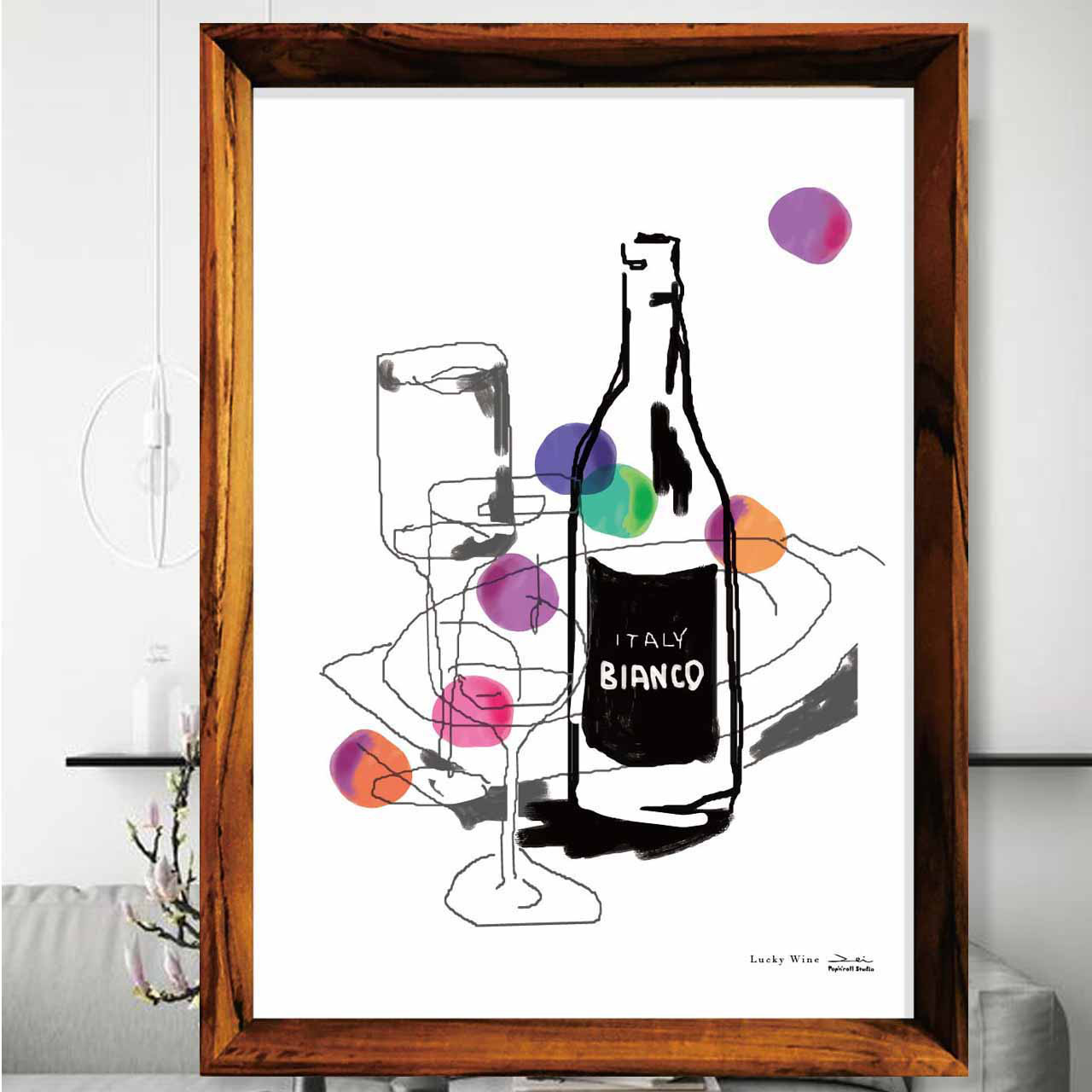 香るワイン　送料無料　お気に入り12000件突破　イラスト　ポスター　アートポスター　アート/sei検索新着順　3864 6,000円