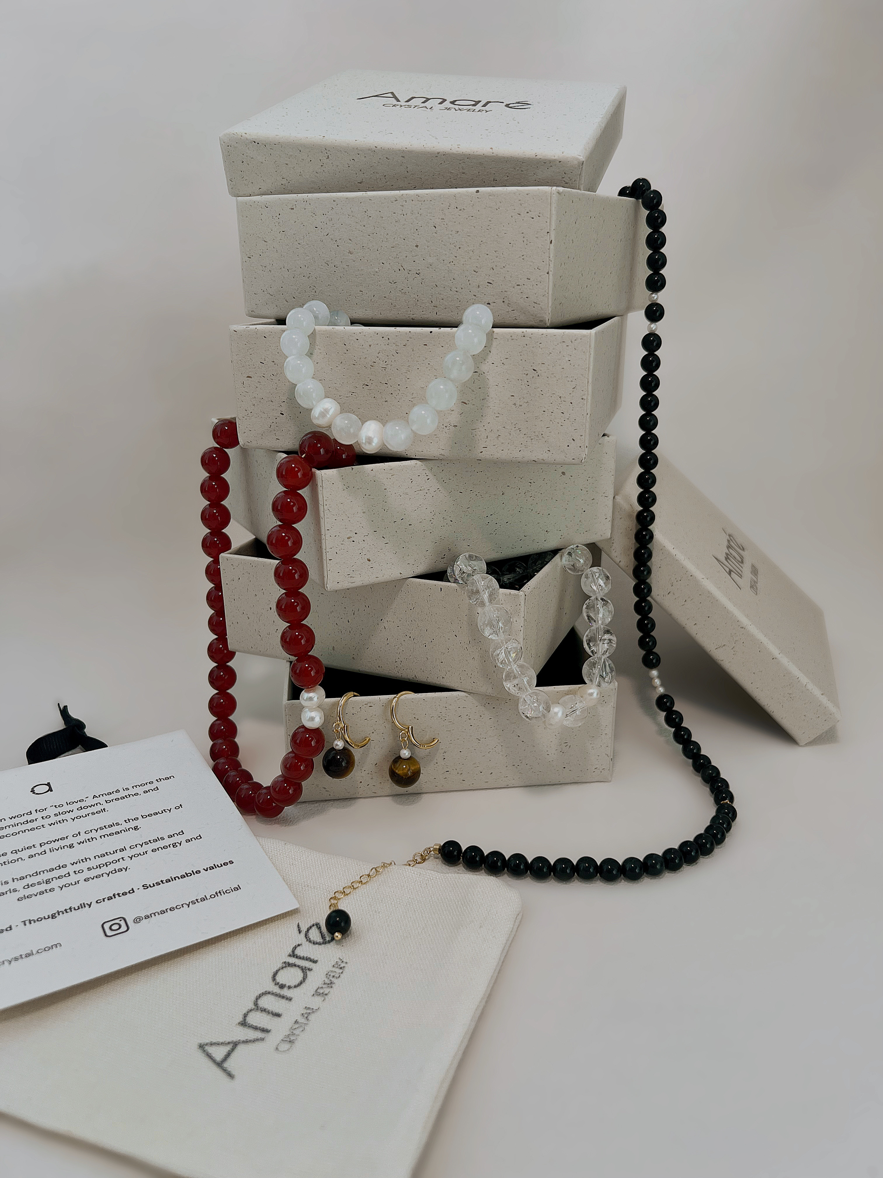 大人ピンク　ローズクォーツ ブレスレット｜高品質10mm天然石×淡水パールクリスタルブレスレット｜北欧ミニマル