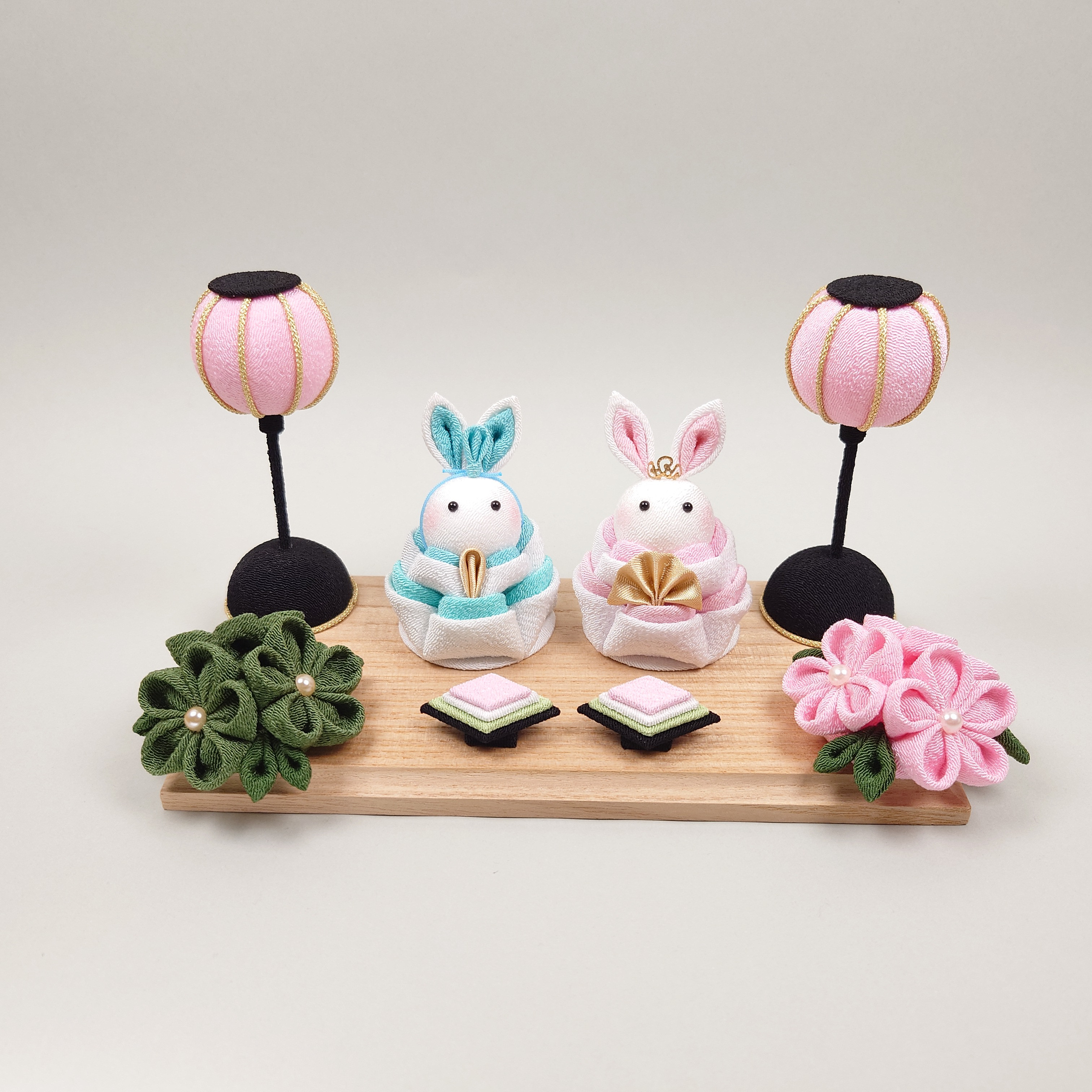 雛人形　雛祭り　ひな飾り　つまみ細工　うさぎ 6,396円