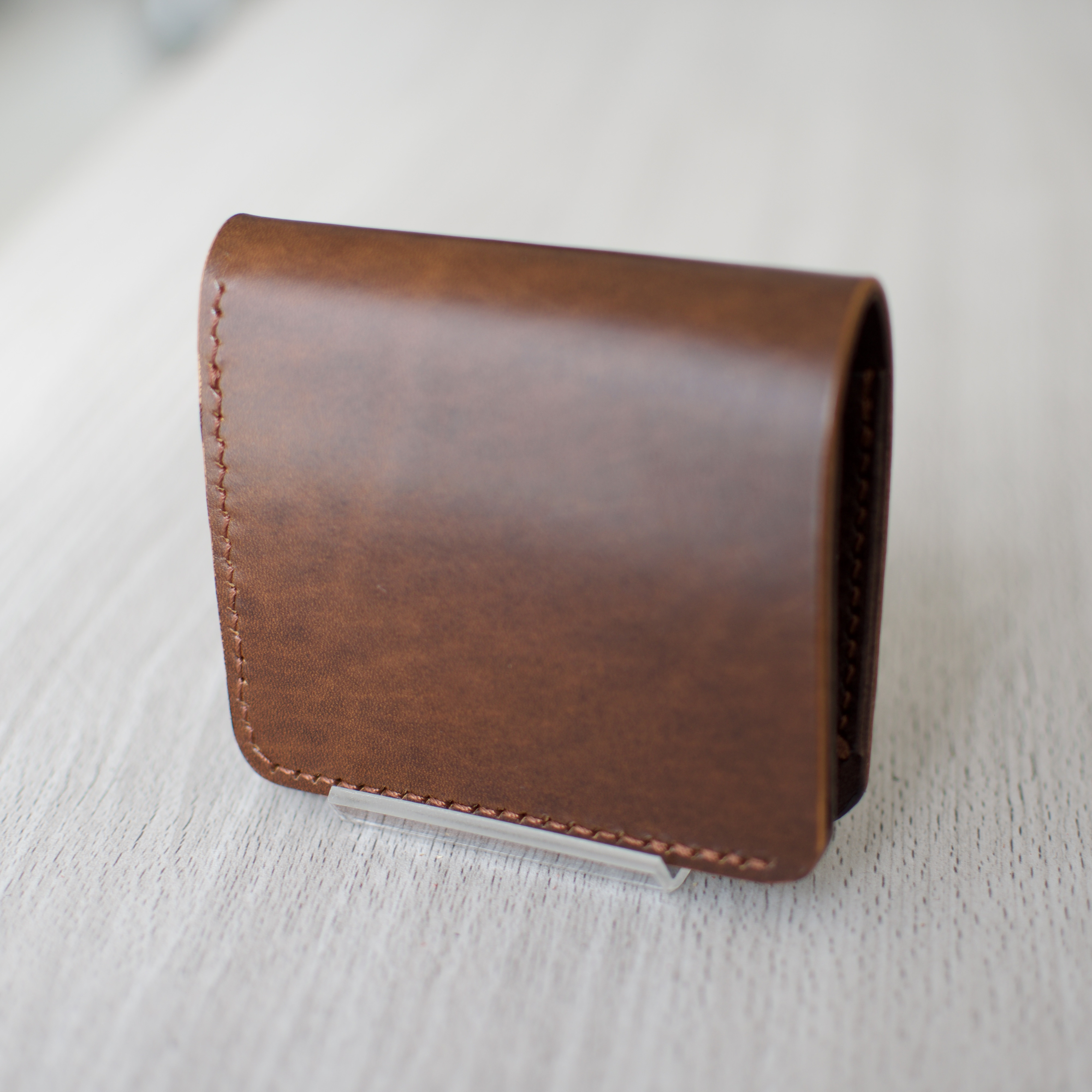 イタリアンレザー二つ折り財布 コンパクトウォレット