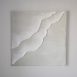 first day】F6サイズ 現代アート 白い絵 モダン 抽象画 テクスチャー