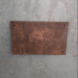 錆び看板 鉄板表札 アイアン 表札 看板 壁付け 錆び エイジング
