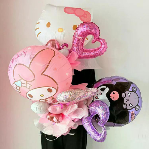 卒業バルーン◇ブーケ型◇マイメロディ バルーン ブーケ H50cm
