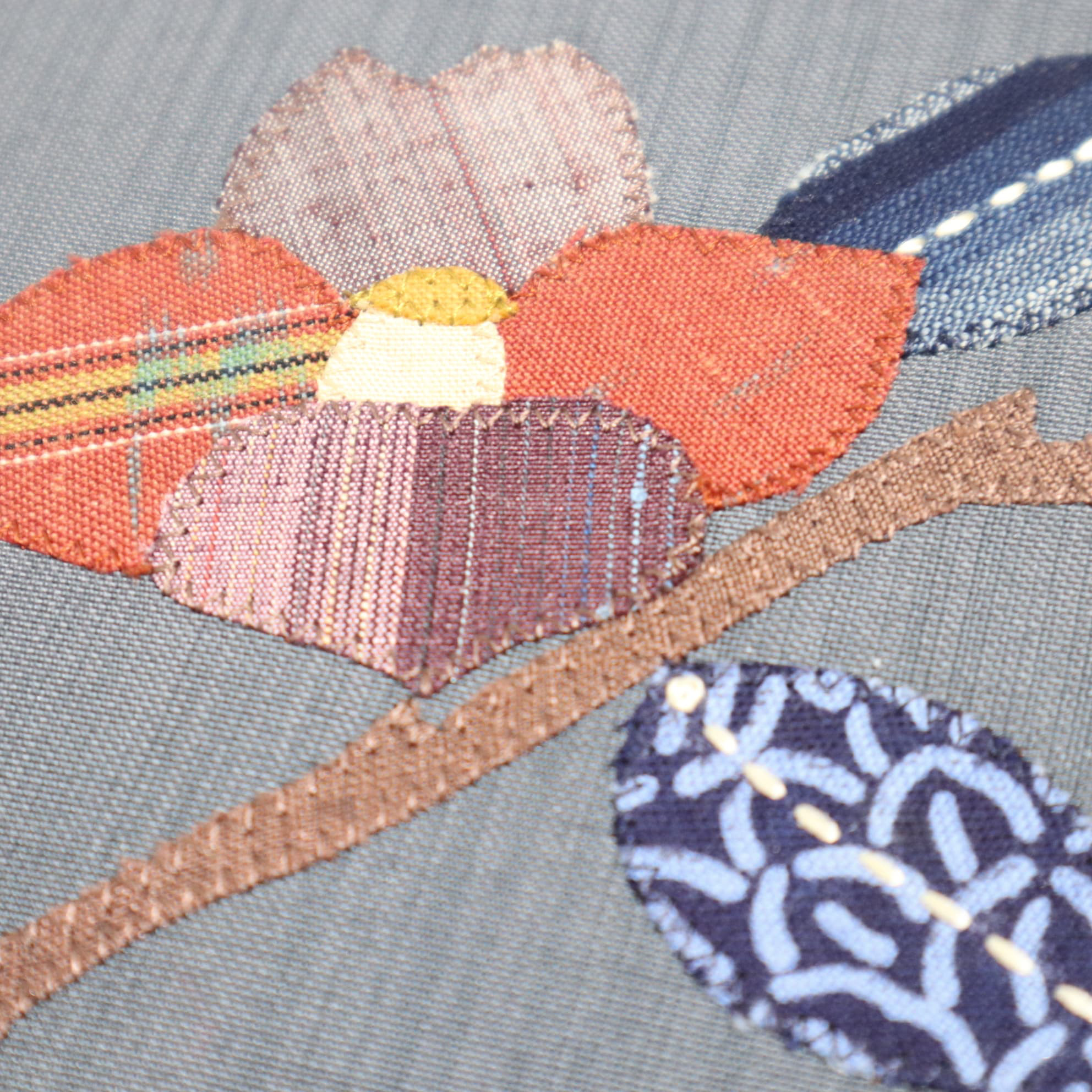 ■着物帯リメイク■　2WAYフラットポーチ（FP2519-NRF）