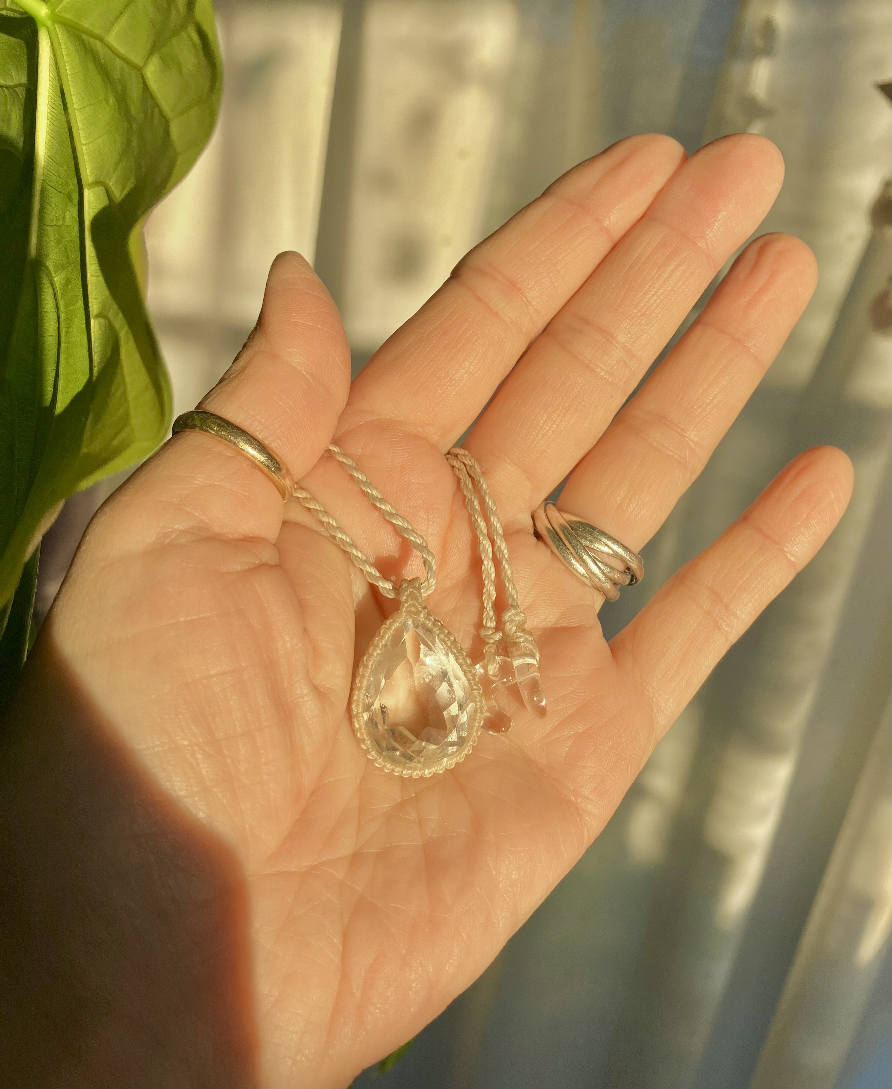 ヒマラヤ水晶ネックレス＊勾玉