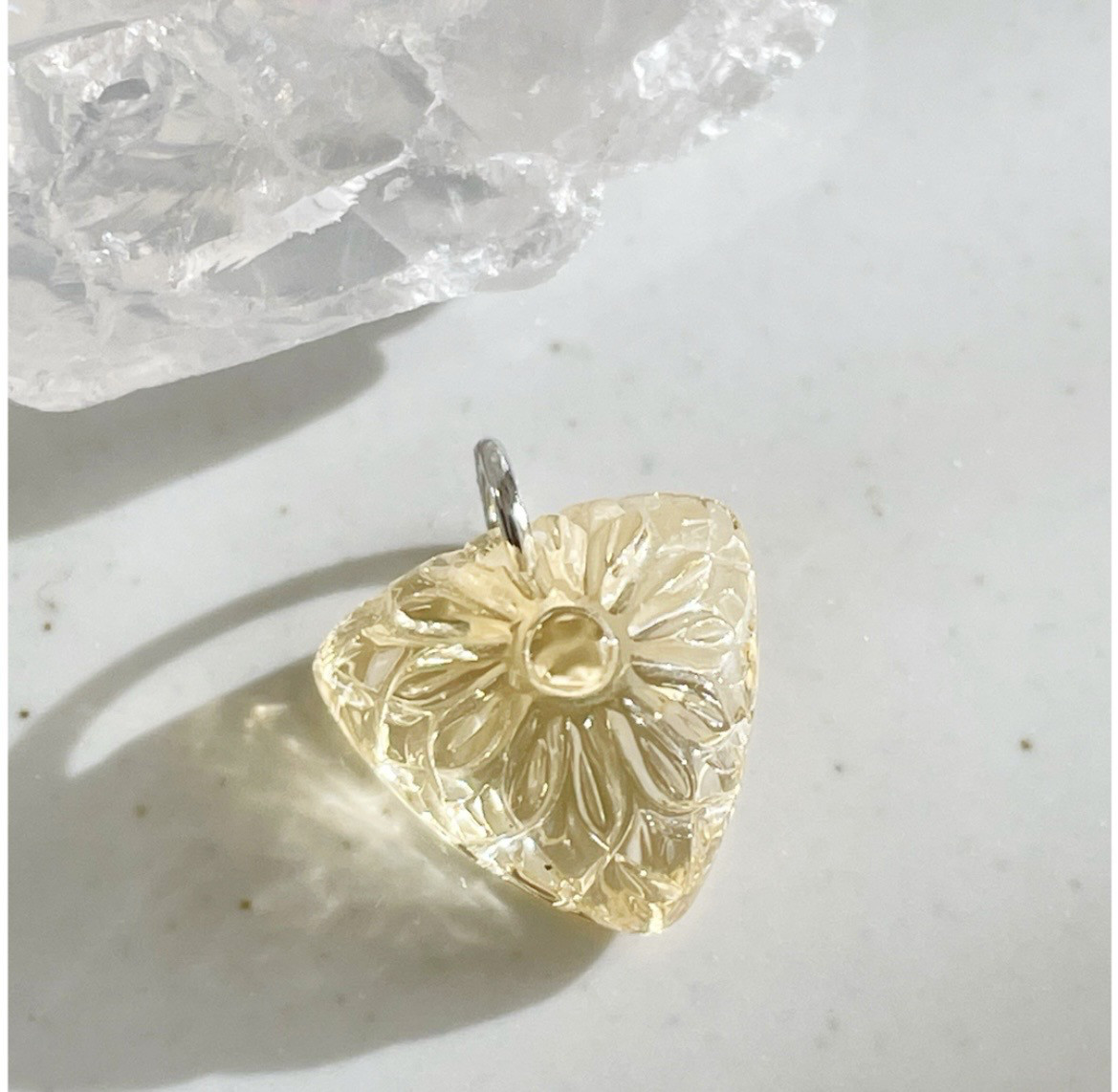 バイカラーシトリン  ペンダントチャーム