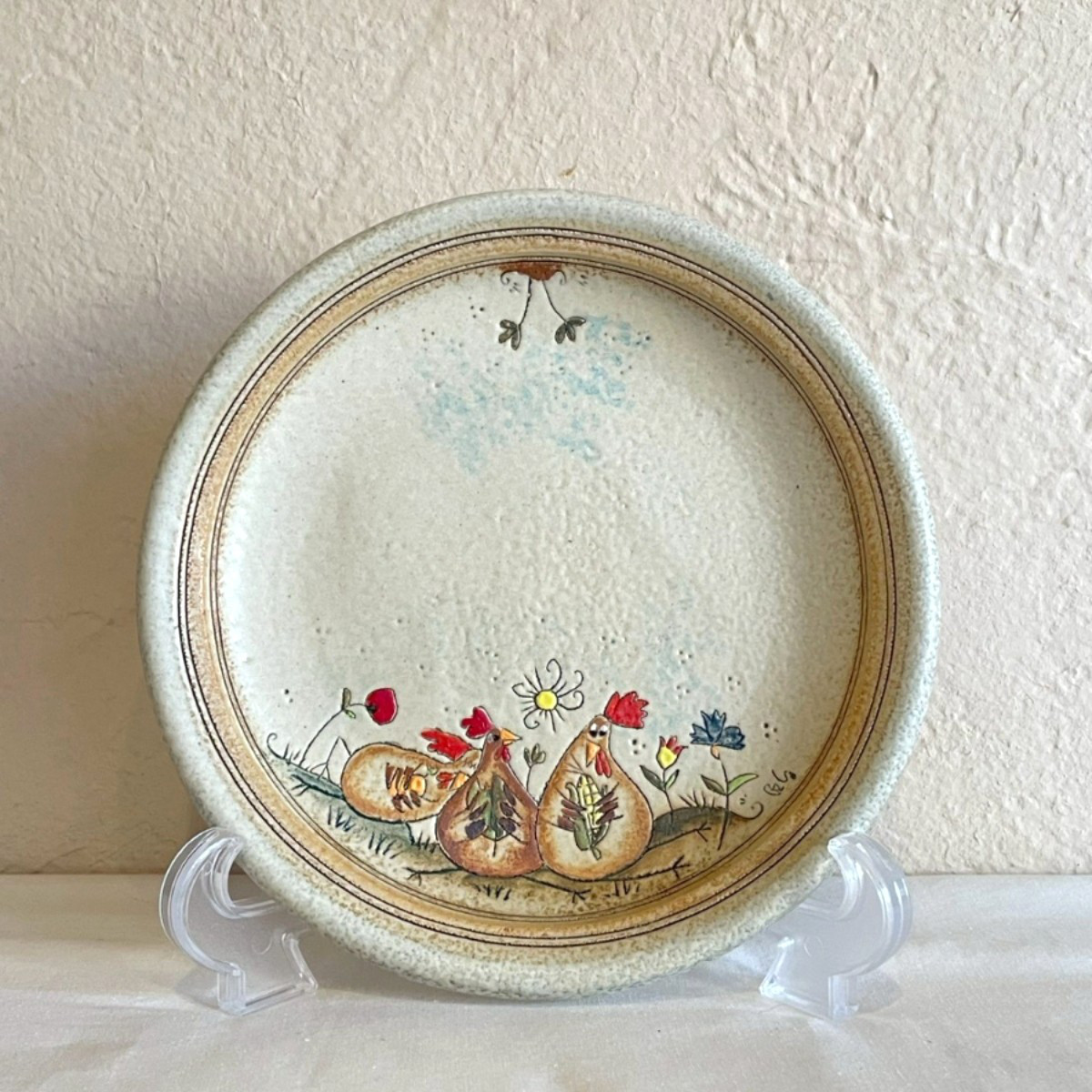 【プレート（皿）】　にわとり　お食事