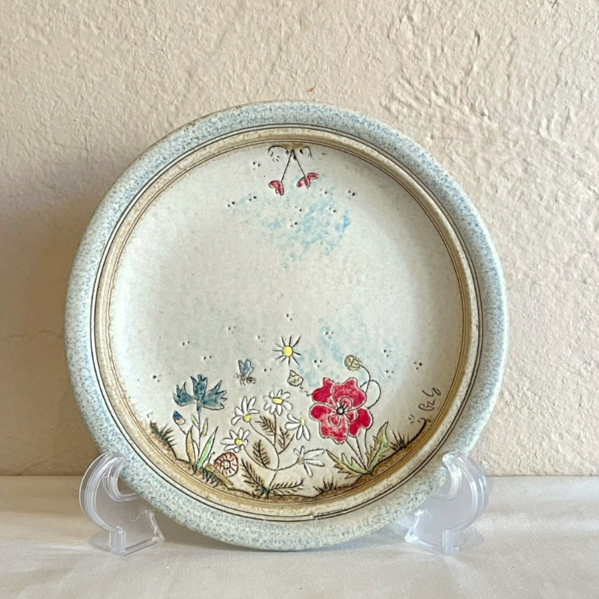 【プレート（皿）】　ヒナゲシ