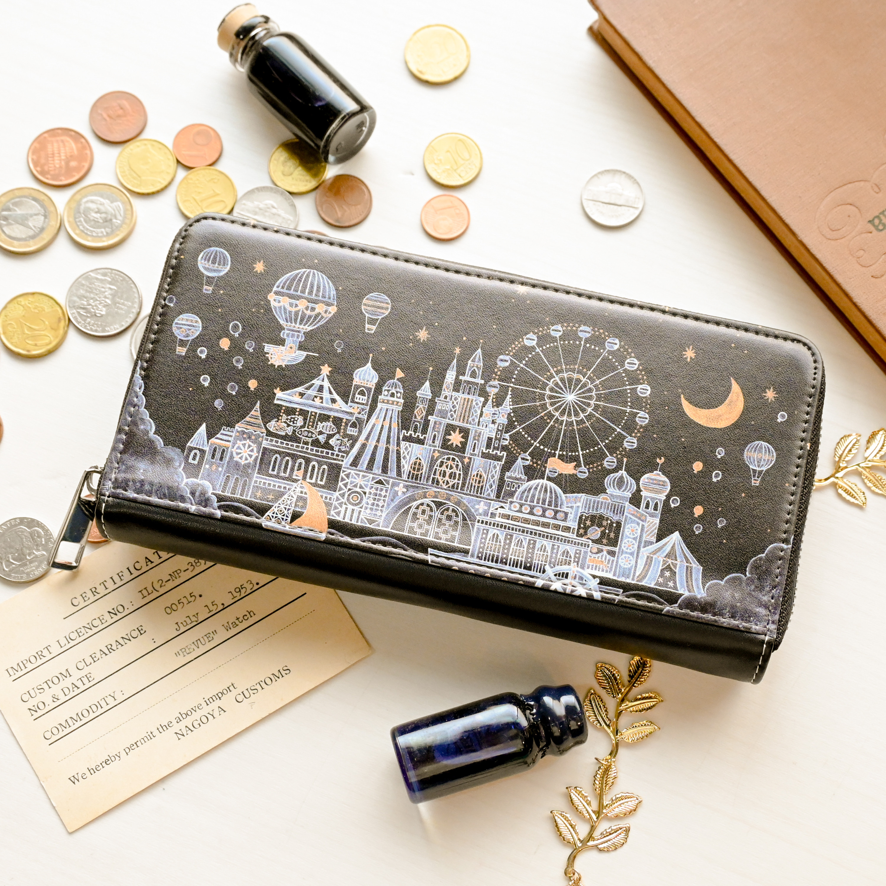 長財布「夜の遊園地」ウォレット