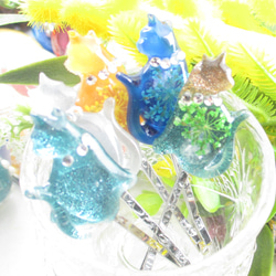 バイカラーなクォーツニャンコは一味違うから、「わきし」と呼んでくだせぇ♪<1点ものヘアピン>HP286 4枚目の画像