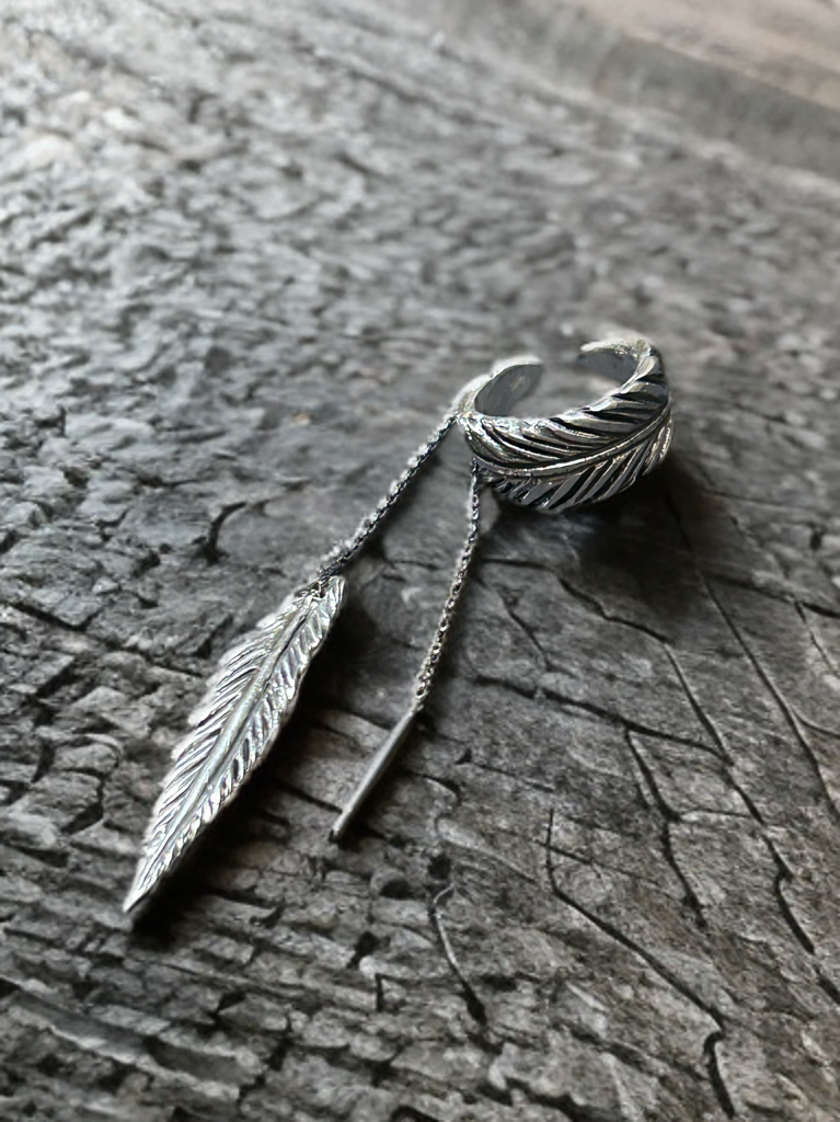 アートクレイシルバーで作るフェザーピアス/イヤリング/オーダーページ