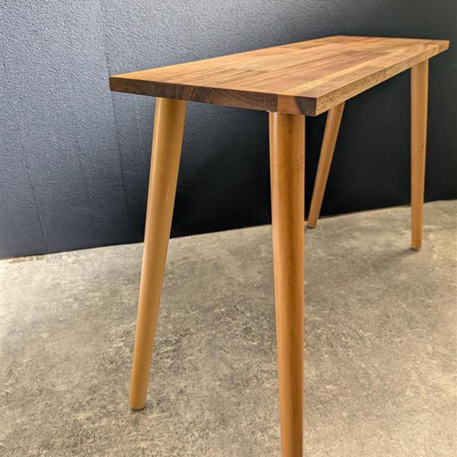 Woodレッグデザインの木製ベンチ 脚取り外し可能 アカシア /DY31 椅子