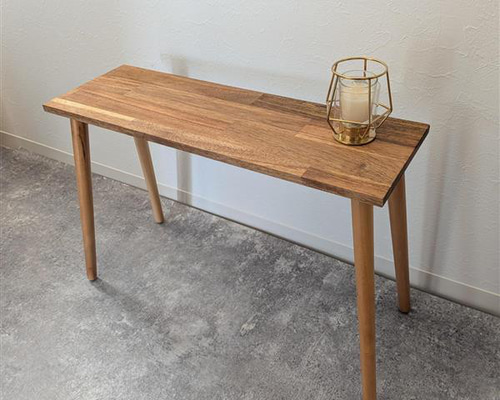 Woodレッグデザインの木製ベンチ 脚取り外し可能 アカシア /DY31 椅子