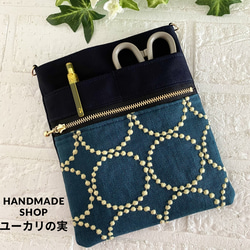 ミナペルホネン タンバリン オーガナイザー サコッシュ ユーカリ 通販