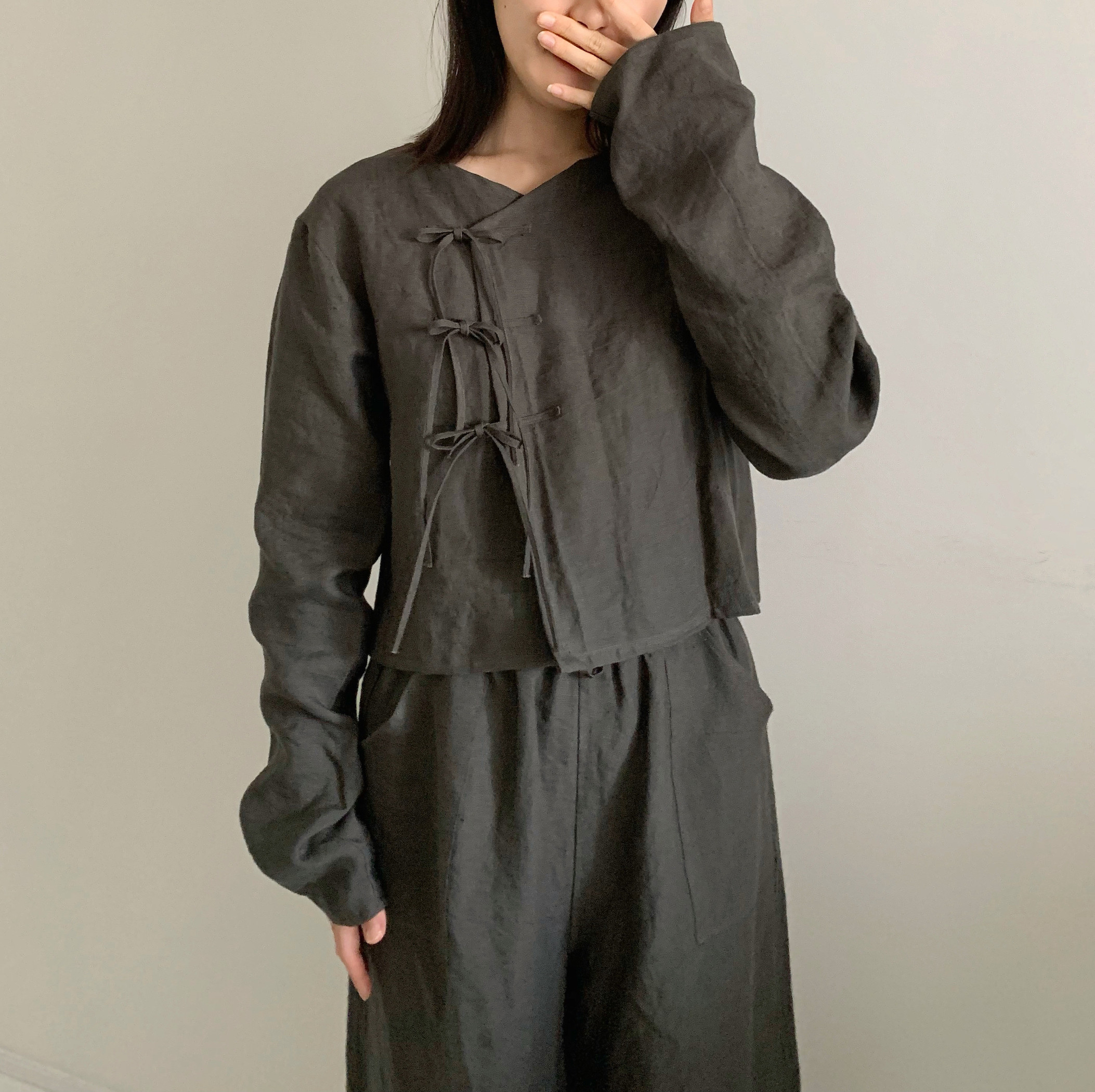 バイオウォッシュリネンのジャケット