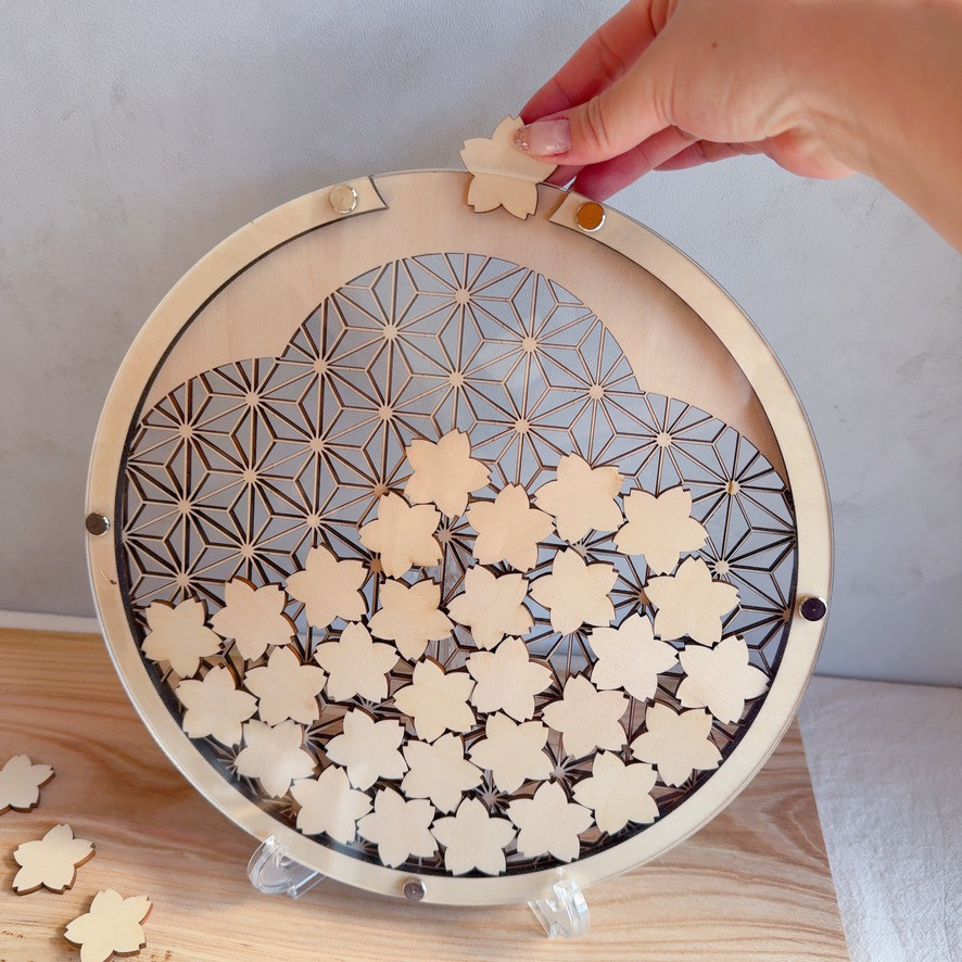 和モダン ウェディングドロップス ｜結婚証明書  ハートドロップス ゲスト参加型 寄せ書き　アクリル【co22】