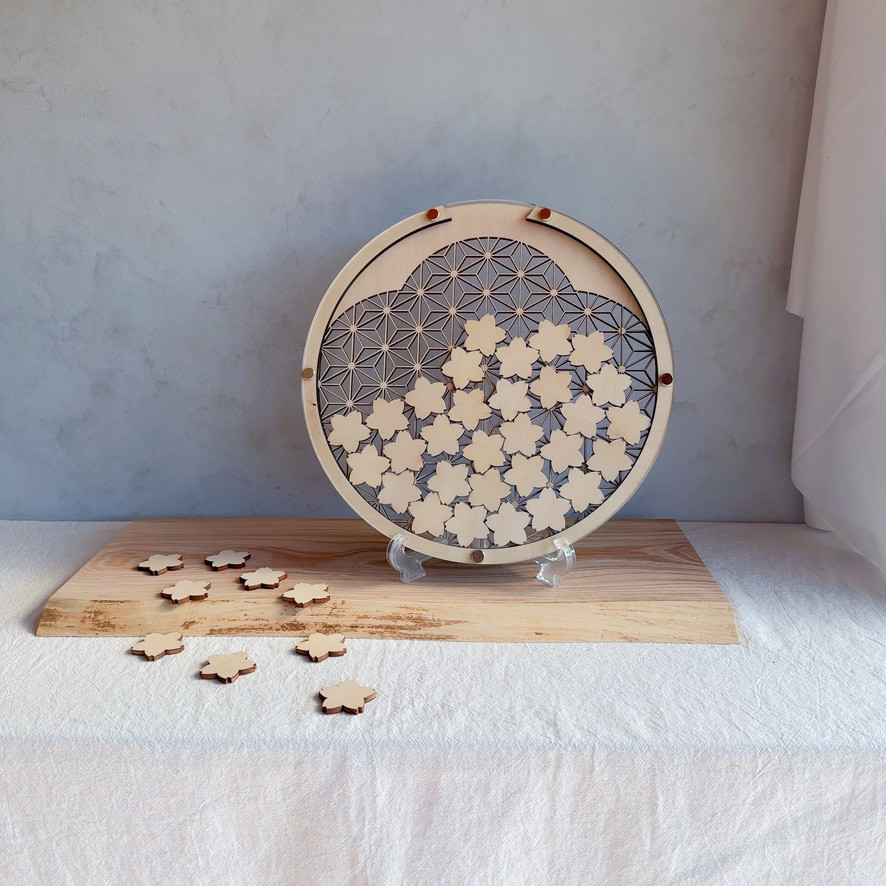 和モダン ウェディングドロップス ｜結婚証明書  ハートドロップス ゲスト参加型 寄せ書き　アクリル【co22】