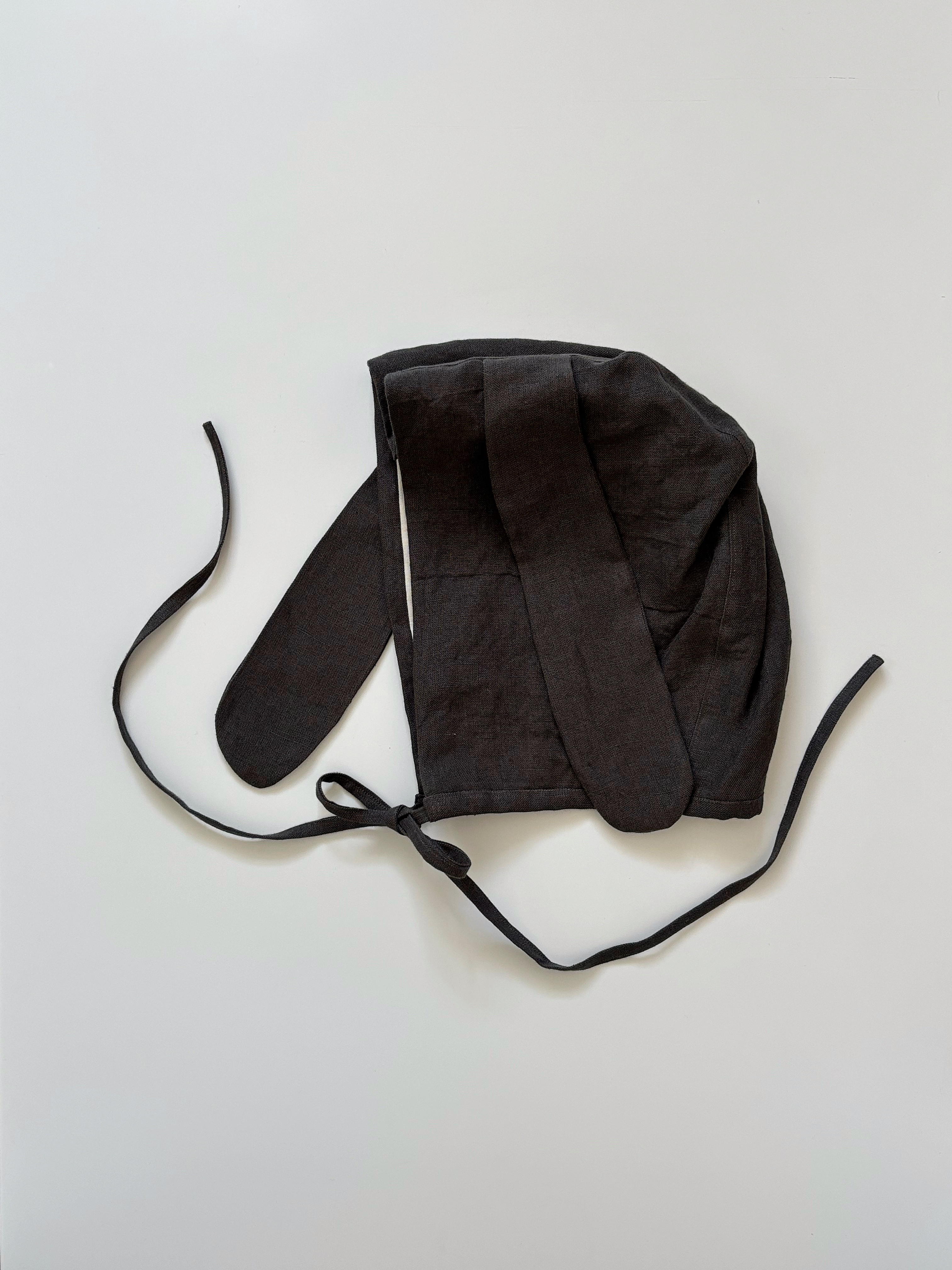 うさ耳ボンネット｜大人用ボンネット帽子｜バイオウォッシュリネン