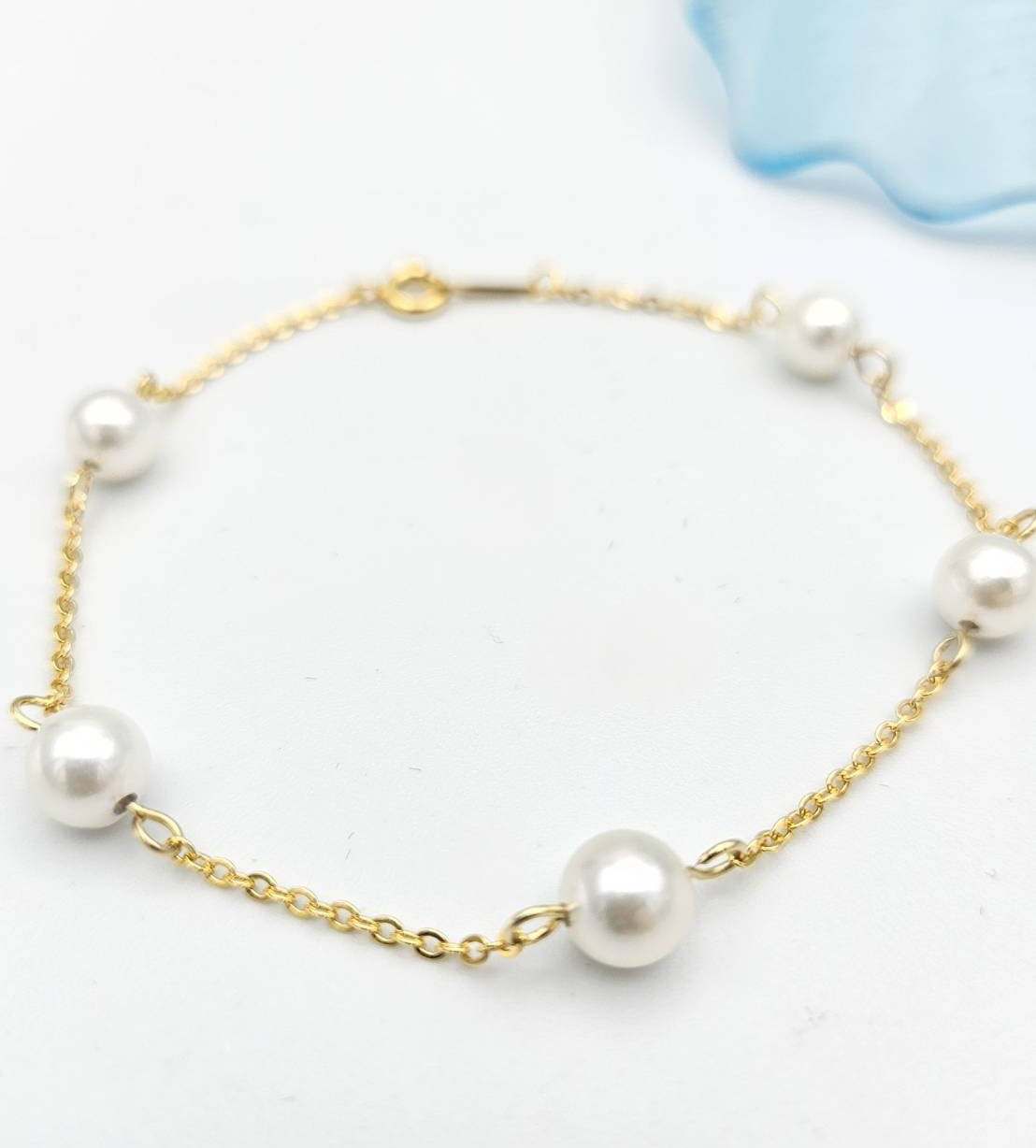 あこや真珠ブレスレット（ステーション）