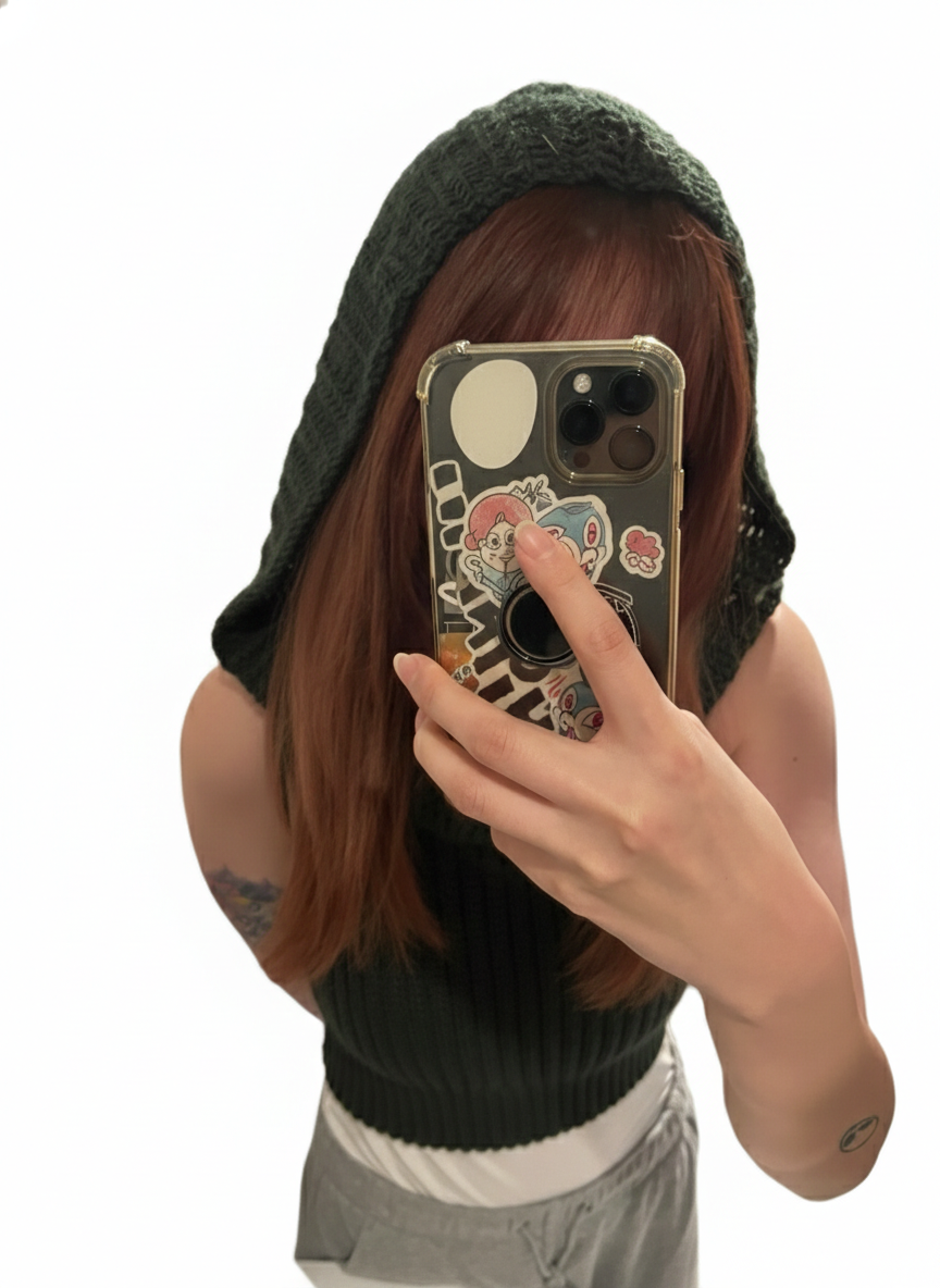 フード付きタンクトップ キャミソール