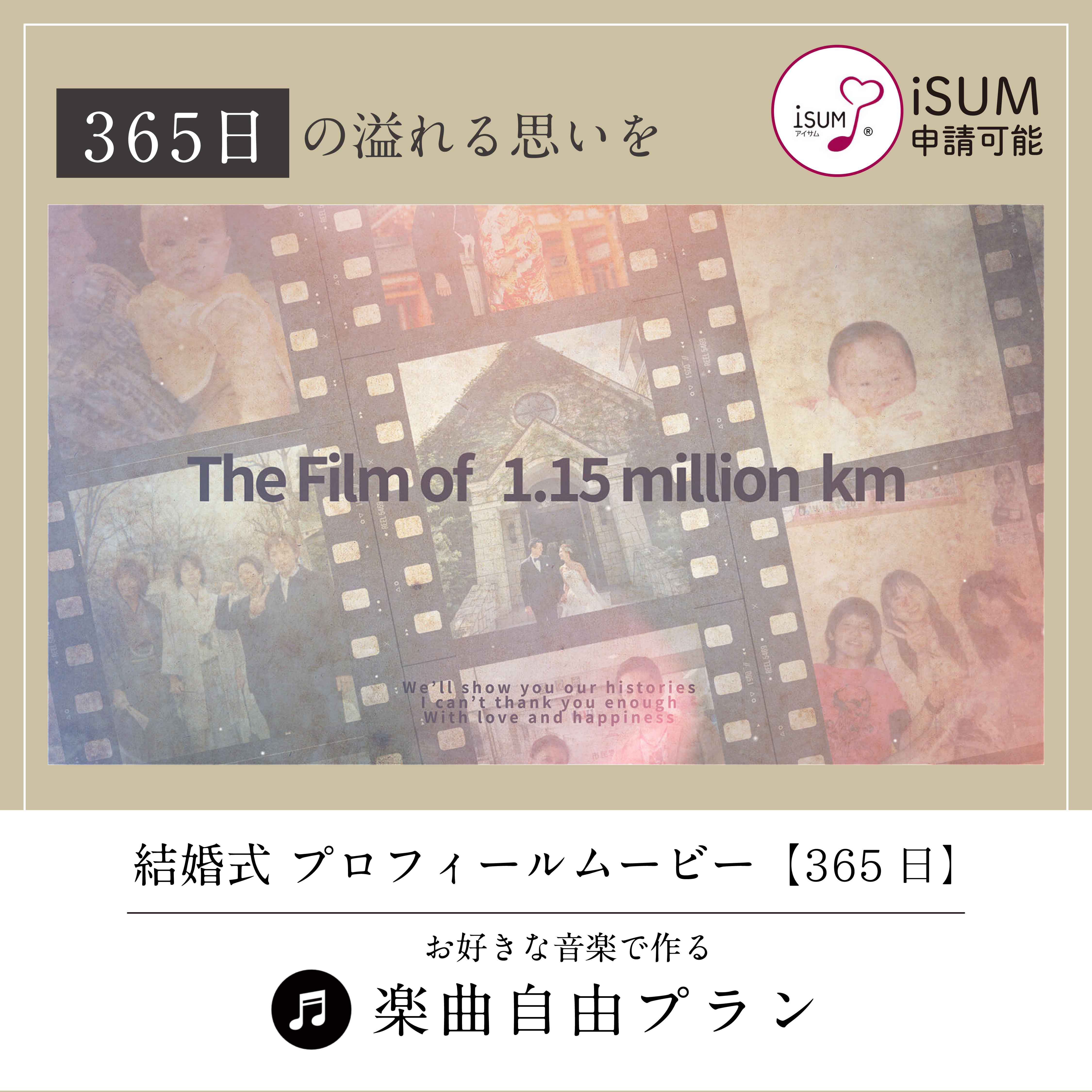 プロフィールムービー【365日】お好きな曲で作成　データ｜DVD｜Blu-ray納品可
