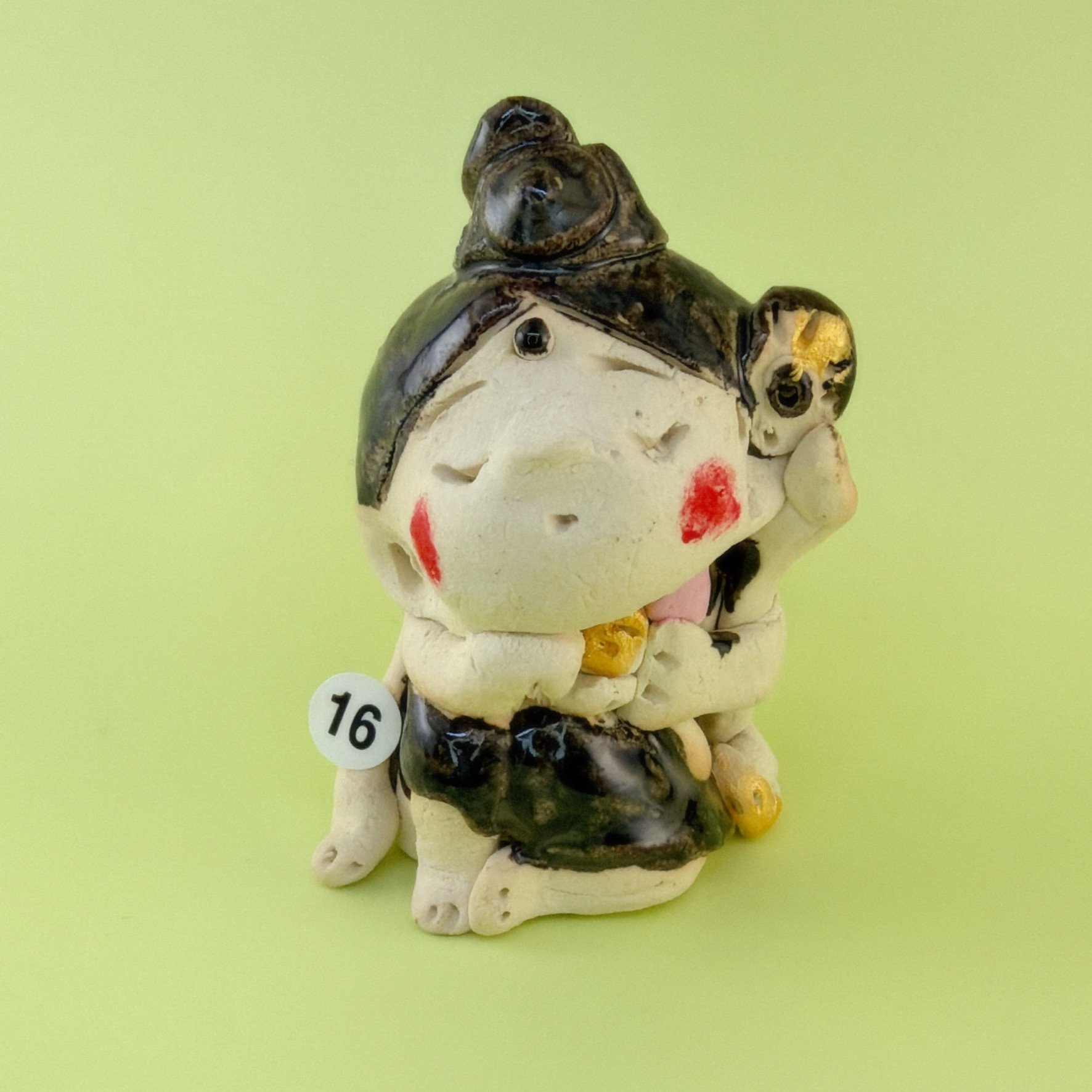 如意輪観音16（手びねり）