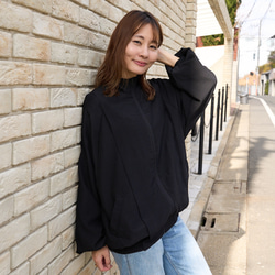 左右対称花柄プリント ボンバージャケット スカジャン風 1点もの