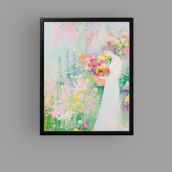 絵画。原画【コーヒーカップの熊ちゃんは喜んでコーヒーを飲みます