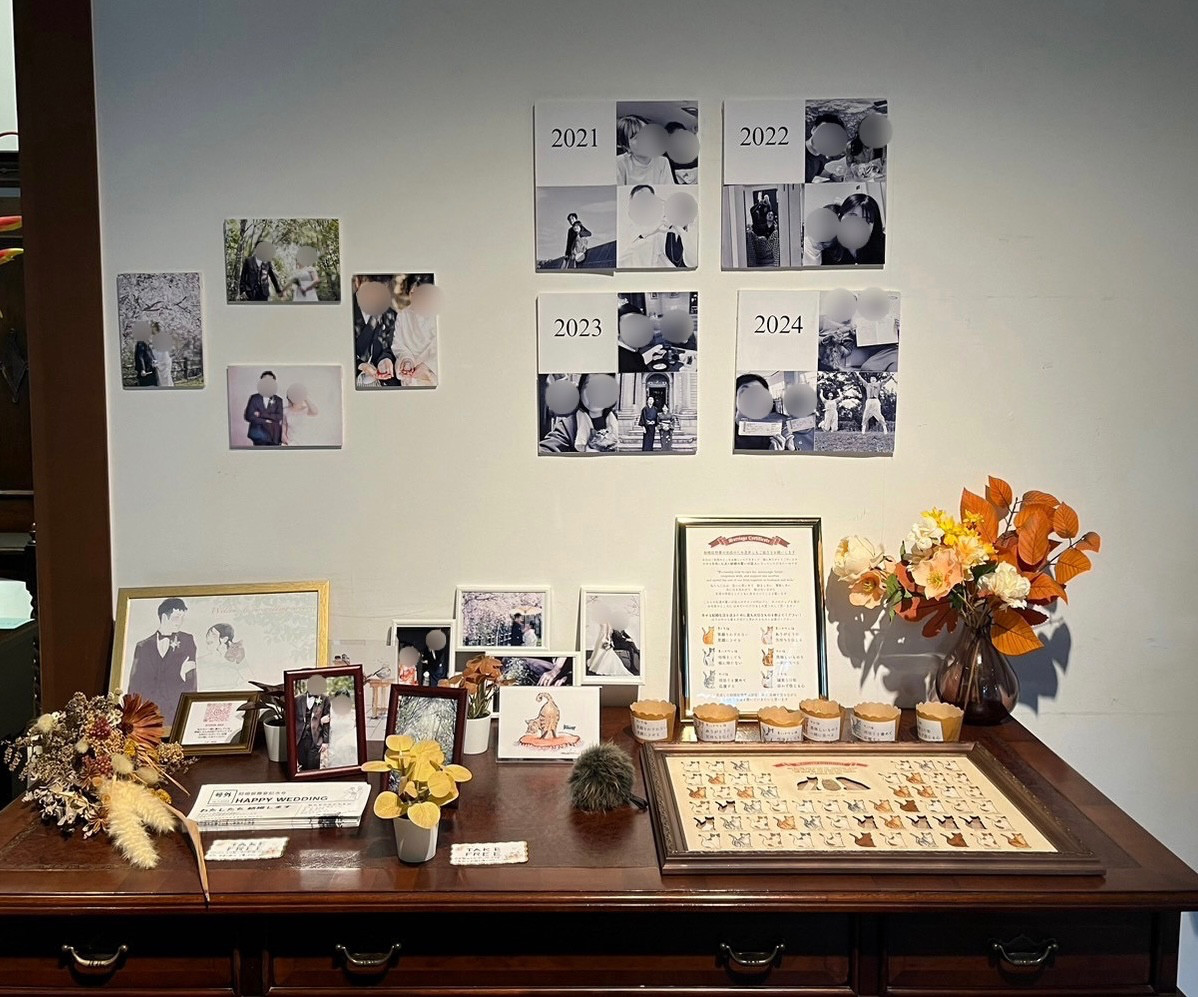 結婚証明書ー誓い@猫の集会｜ 猫好き専用｜ ゲスト参加型ウェルカムボード｜【送料無料】人前式におすすめ！猫のチップ