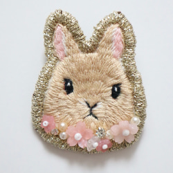 ゴールデンレトリバーの刺繍ブローチ ブローチ 水越商店 通販 16049489