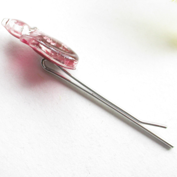 ウエルフェンデンなクォーツニャンコは今日も見返り美人だから、「こまち」と呼んどくれ♪<1点ものヘアピン>HP287 3枚目の画像