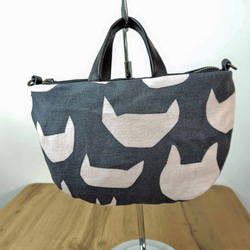 ミナペルホネン/タンバリンNVとうさぎパッチ/手提げトート トースト