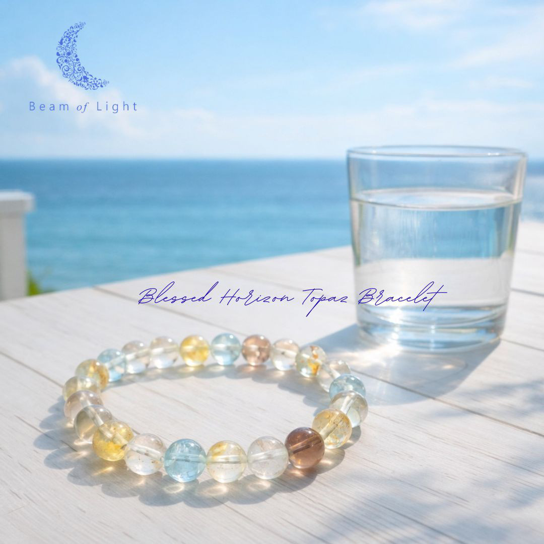 Blessed Horizon 〜空と大地が溶けあう祝福のグラデーション〜　トパーズのブレスレット 7,300円