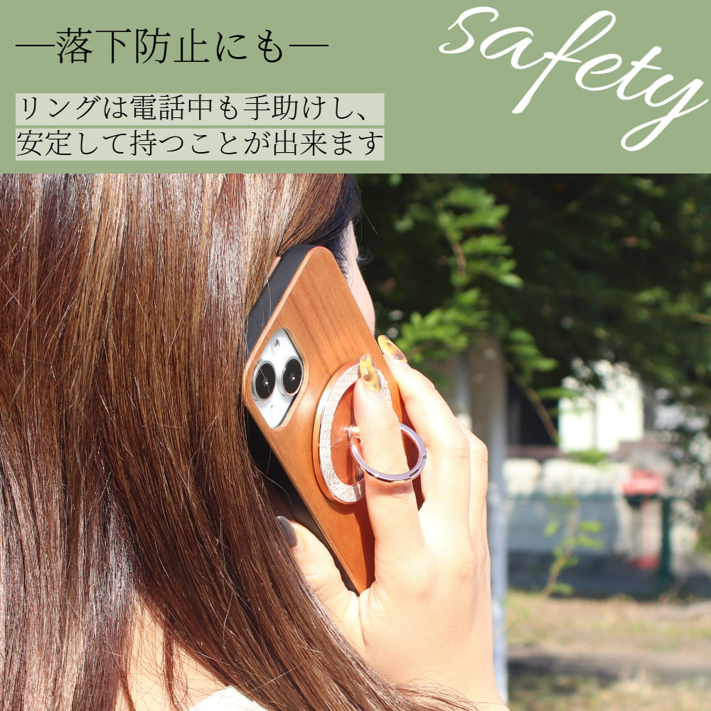 iphone14 ケース リング付き 木製 14Plus 14Pro MAX magsafe スタンド パイソン柄 ペア